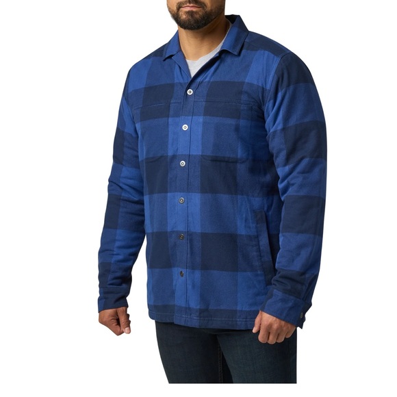 Men's Blue Plaid 5.11 Seth Jacket - Picture 1 of 7
